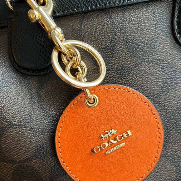 Coach Mirror Bag Charm in gorgeous fall colour of orange. Excellent condition. - Picture 3 of 4
